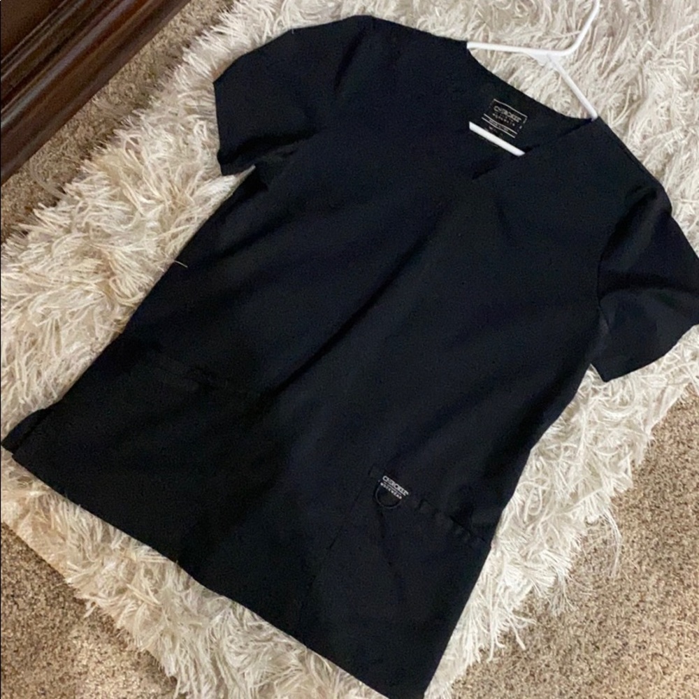 Cherokee scrub top black medium